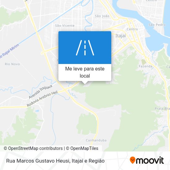 Rua Marcos Gustavo Heusi mapa