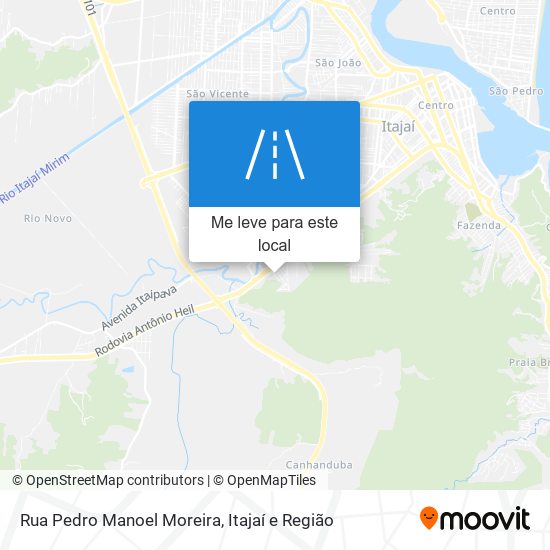 Rua Pedro Manoel Moreira mapa