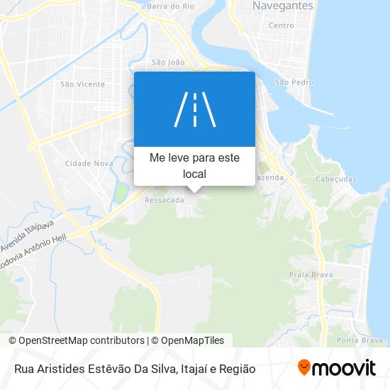 Rua Aristides Estêvão Da Silva mapa