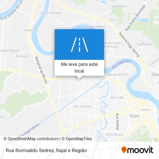 Rua Romualdo Sedrez mapa