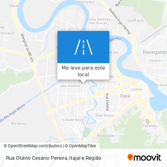 Rua Otávio Cesário Pereira mapa