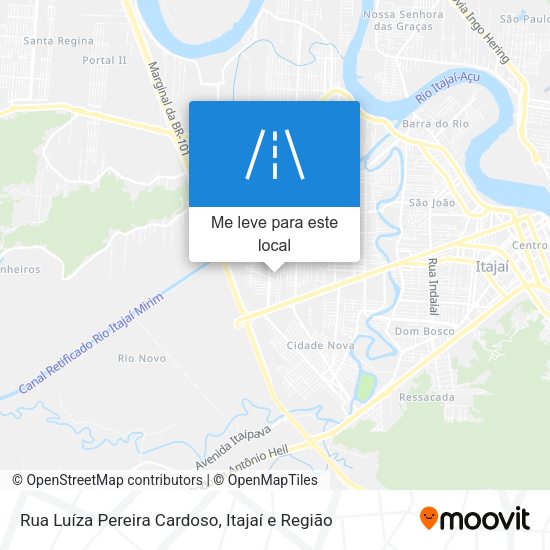 Rua Luíza Pereira Cardoso mapa