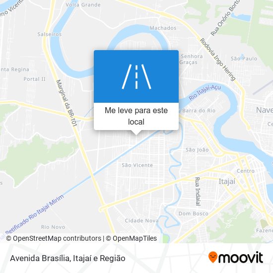 Avenida Brasília mapa