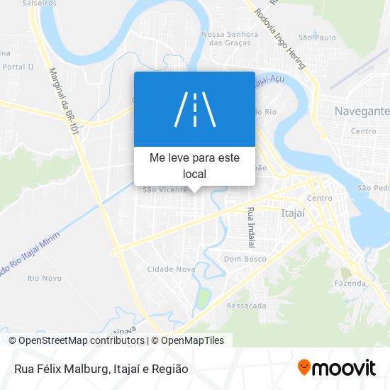 Rua Félix Malburg mapa