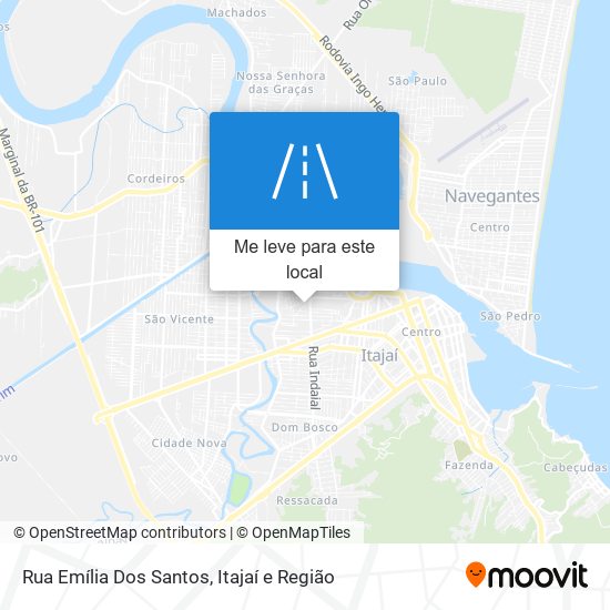 Rua Emília Dos Santos mapa