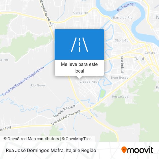 Rua José Domingos Mafra mapa