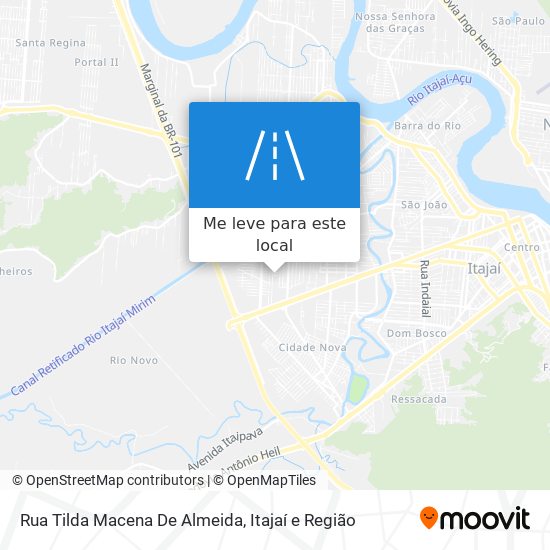 Rua Tilda Macena De Almeida mapa