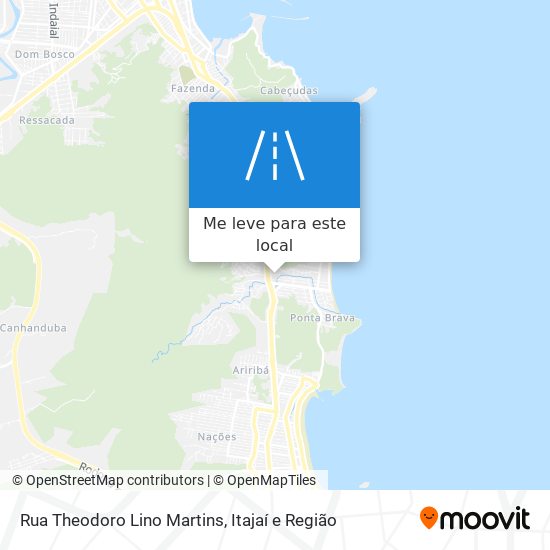 Rua Theodoro Lino Martins mapa