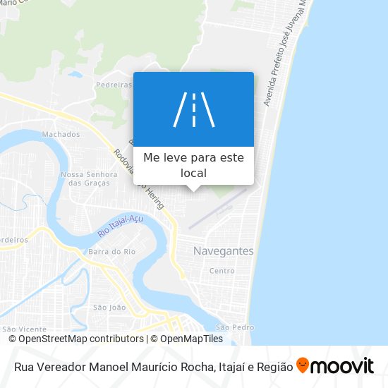 Rua Vereador Manoel Maurício Rocha mapa