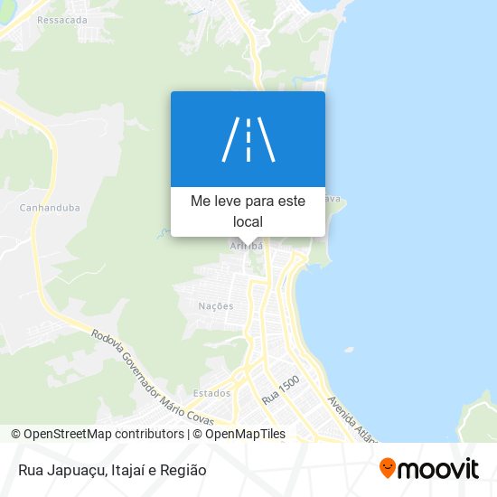 Rua Japuaçu mapa