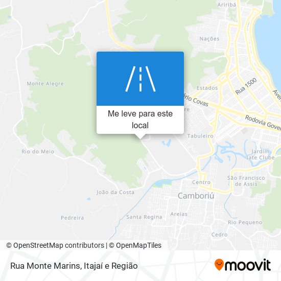 Rua Monte Marins mapa