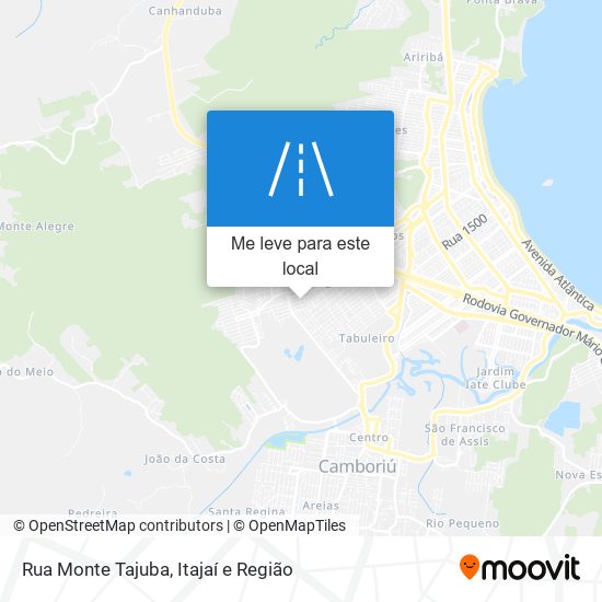 Rua Monte Tajuba mapa