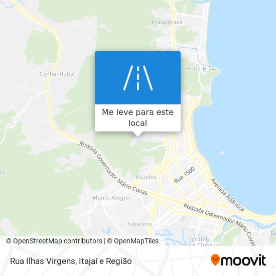 Rua Ilhas Virgens mapa