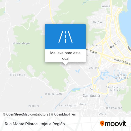 Rua Monte Pilatos mapa