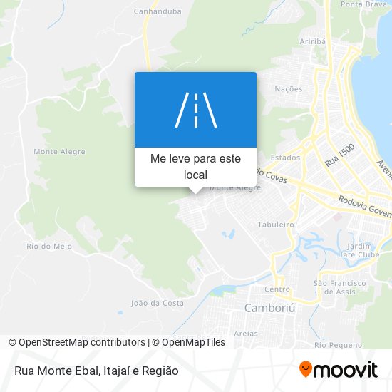 Rua Monte Ebal mapa