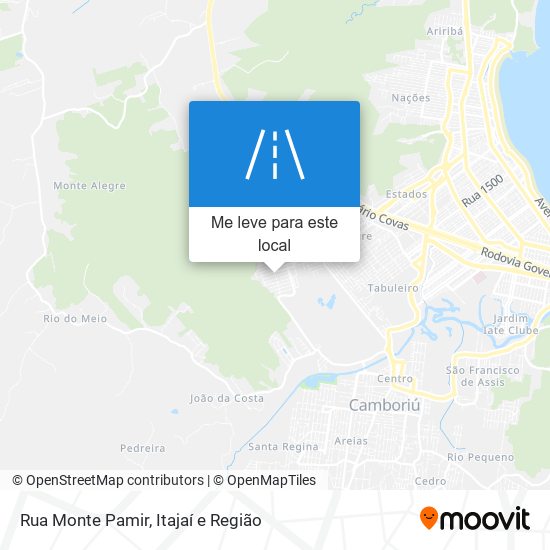 Rua Monte Pamir mapa
