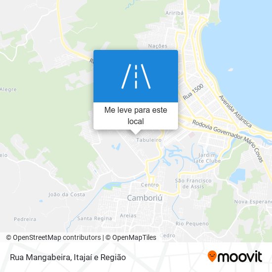 Rua Mangabeira mapa