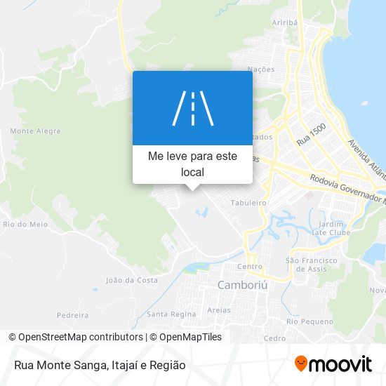 Rua Monte Sanga mapa