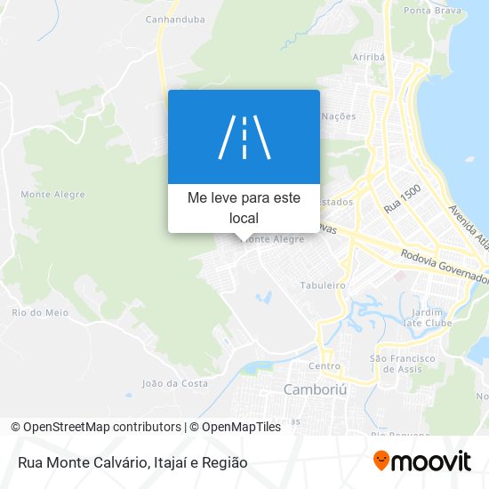 Rua Monte Calvário mapa