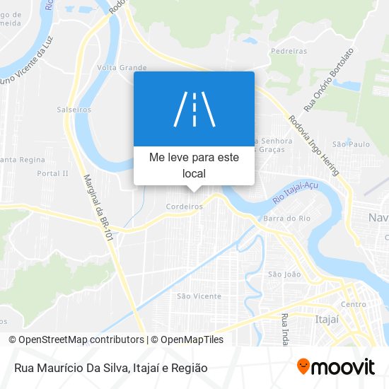Rua Maurício Da Silva mapa