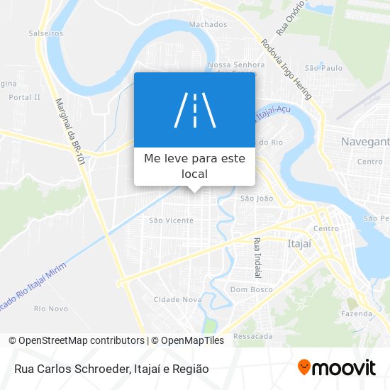 Rua Carlos Schroeder mapa