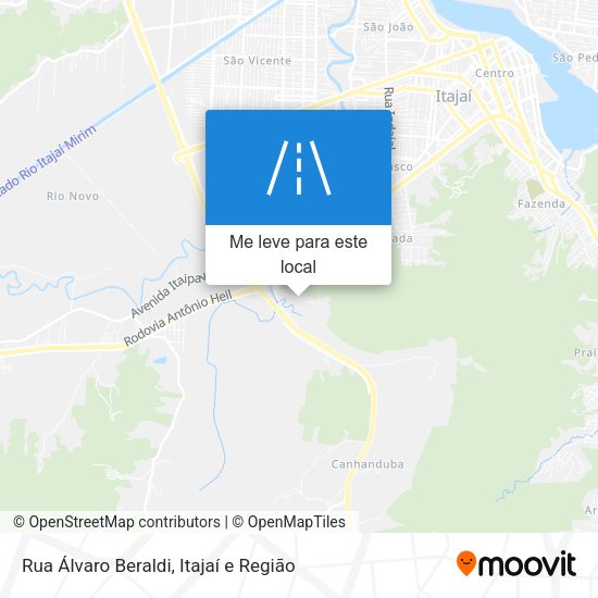 Rua Álvaro Beraldi mapa