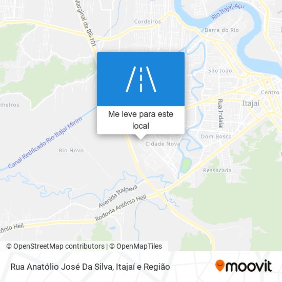 Rua Anatólio José Da Silva mapa