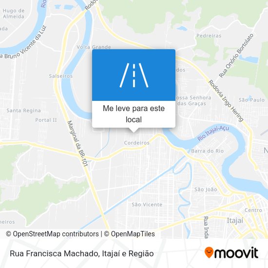 Rua Francisca Machado mapa