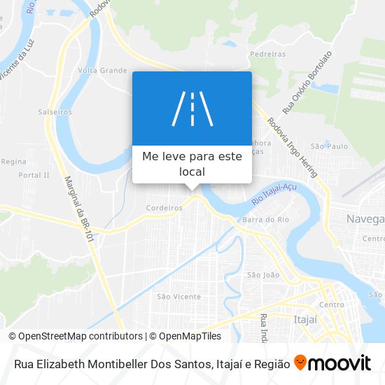 Rua Elizabeth Montibeller Dos Santos mapa