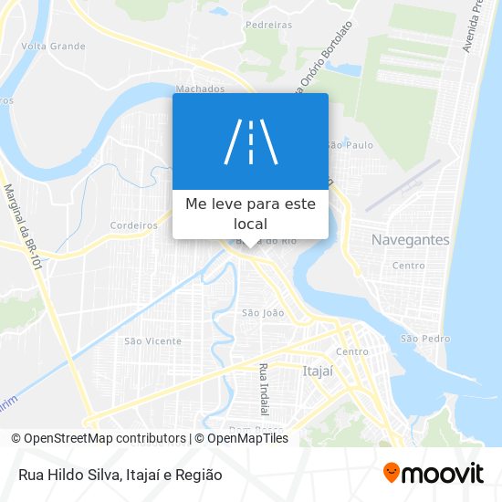 Rua Hildo Silva mapa