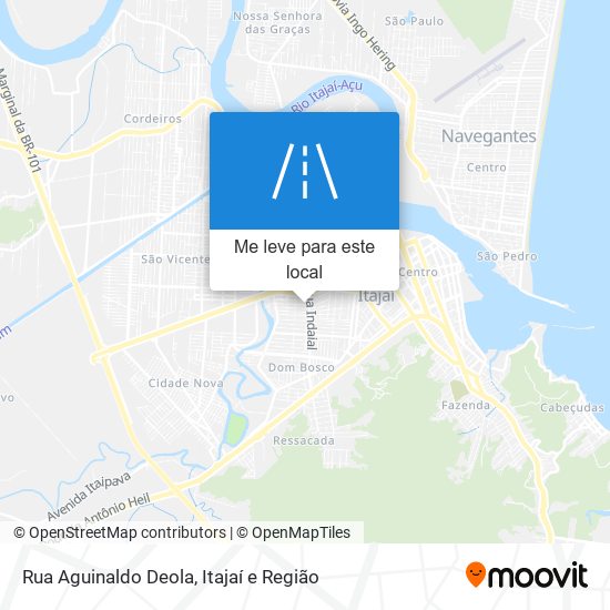 Rua Aguinaldo Deola mapa