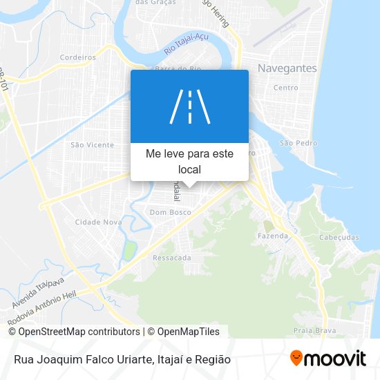 Rua Joaquim Falco Uriarte mapa
