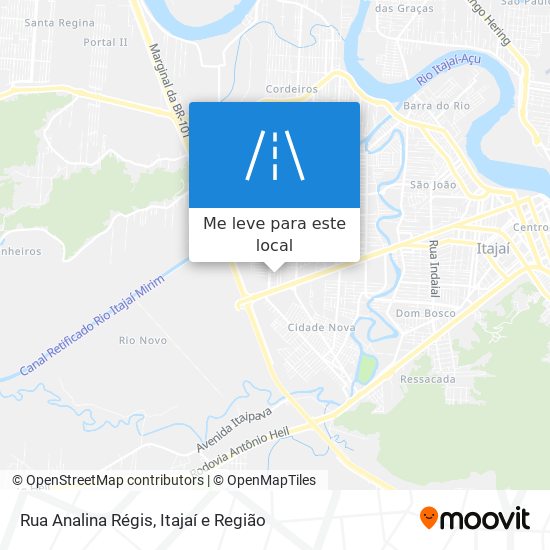 Rua Analina Régis mapa