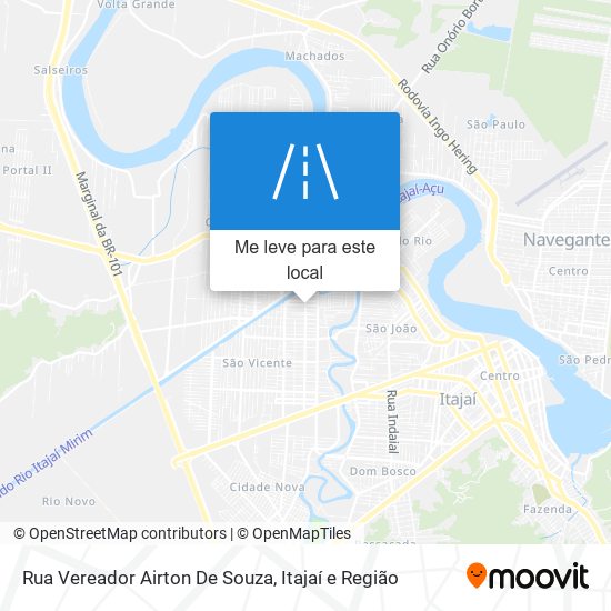 Rua Vereador Airton De Souza mapa