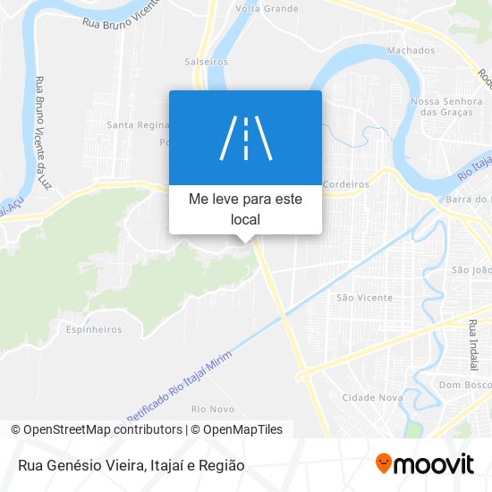 Rua Genésio Vieira mapa