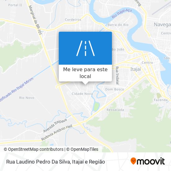 Rua Laudino Pedro Da Silva mapa