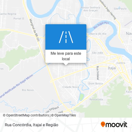 Rua Concórdia mapa