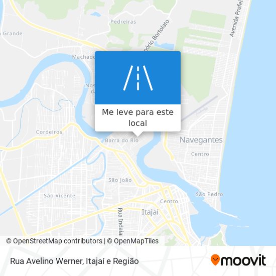 Rua Avelino Werner mapa