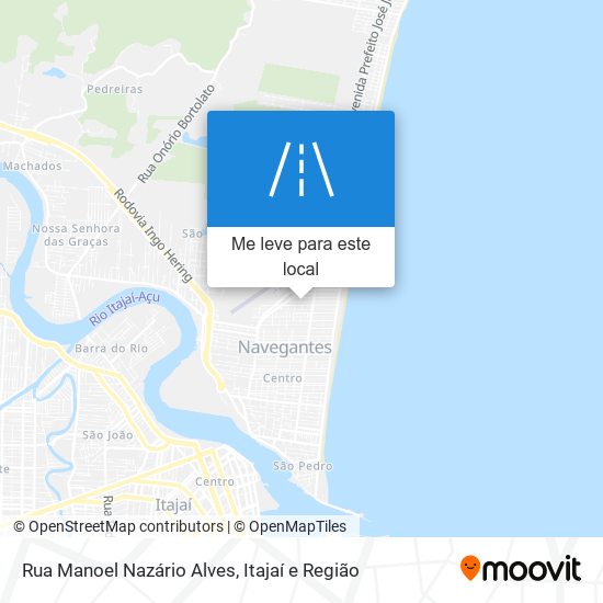 Rua Manoel Nazário Alves mapa