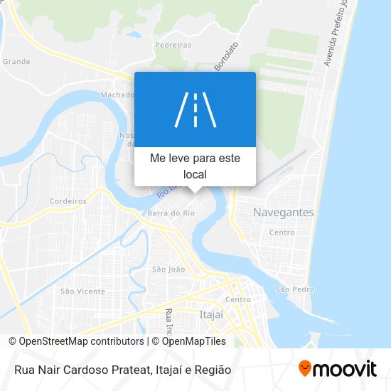 Rua Nair Cardoso Prateat mapa