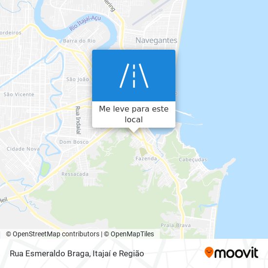 Rua Esmeraldo Braga mapa