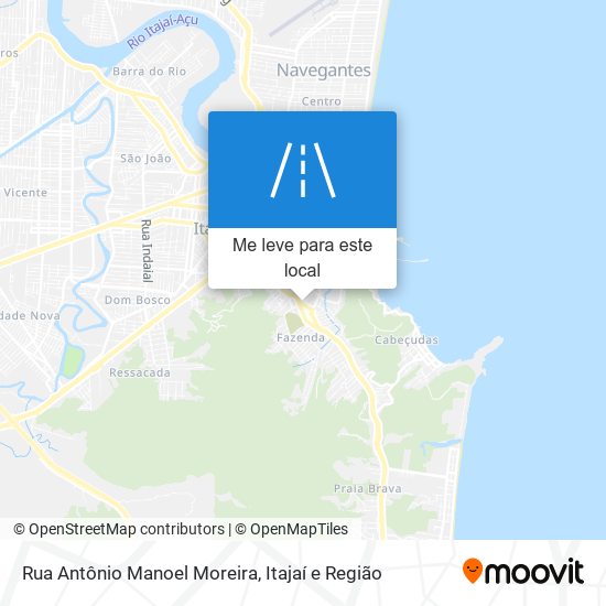 Rua Antônio Manoel Moreira mapa