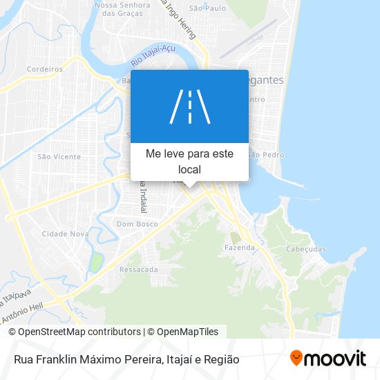 Rua Franklin Máximo Pereira mapa