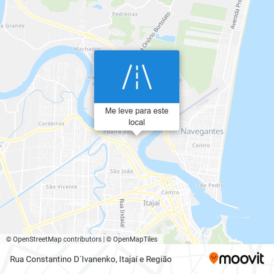 Rua Constantino D´Ivanenko mapa