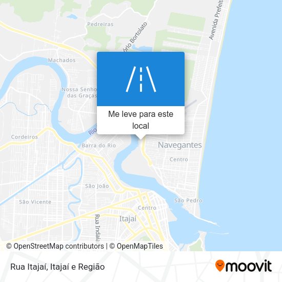 Rua Itajaí mapa