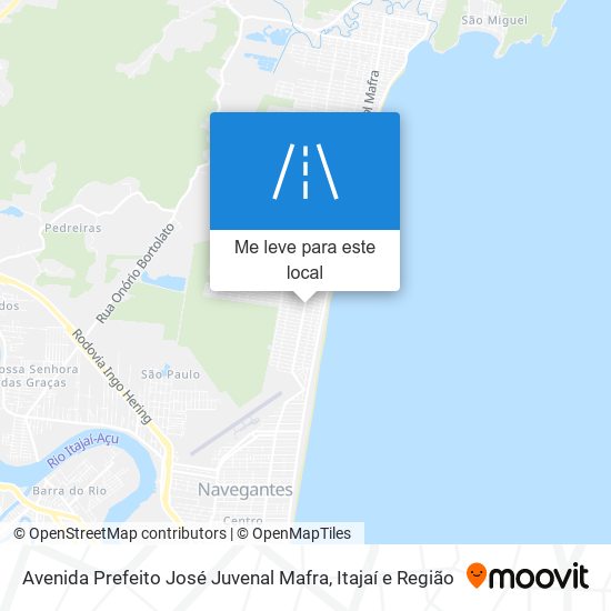 Avenida Prefeito José Juvenal Mafra mapa