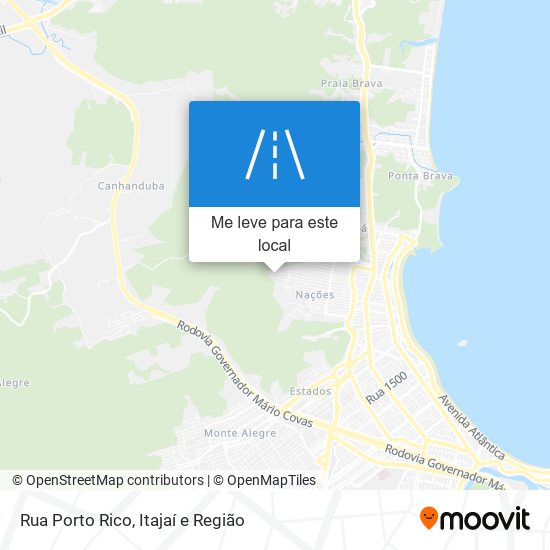 Rua Porto Rico mapa