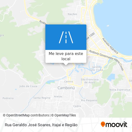 Rua Geraldo José Soares mapa