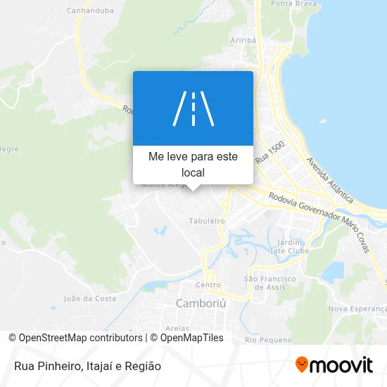 Rua Pinheiro mapa