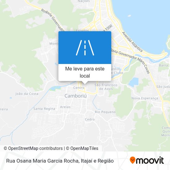 Rua Osana Maria Garcia Rocha mapa